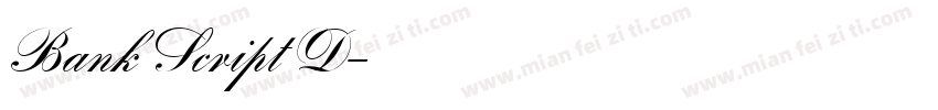 Bank Script D字体转换